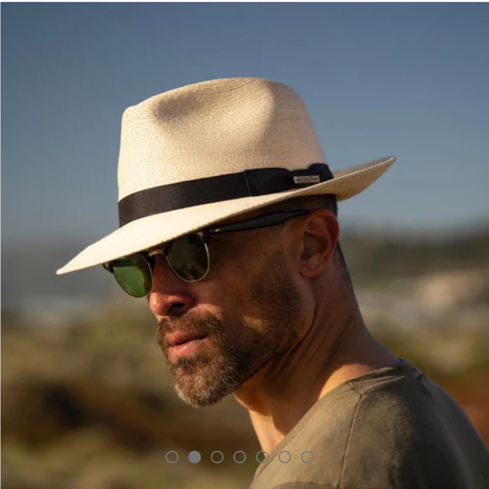 Stetson Cream Fedora with Black Band